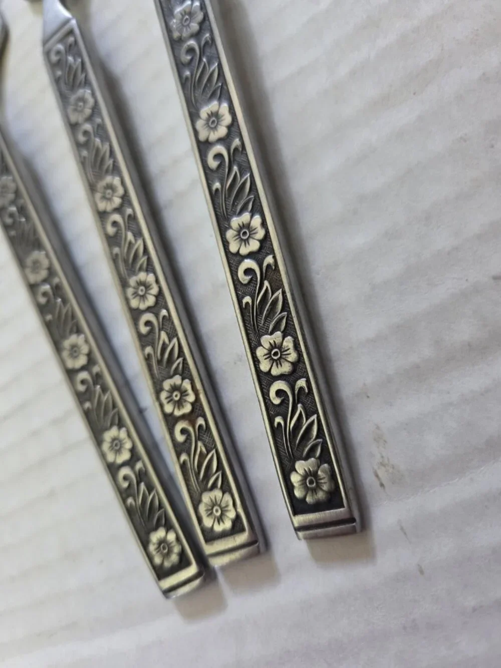 Gold Standard Night Blossom Dinner Forks Set of 3 Japan Flowers